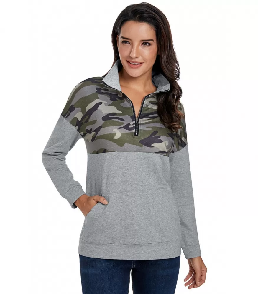 Grå kamouflage sweatshirt [SISTA CHANSEN]