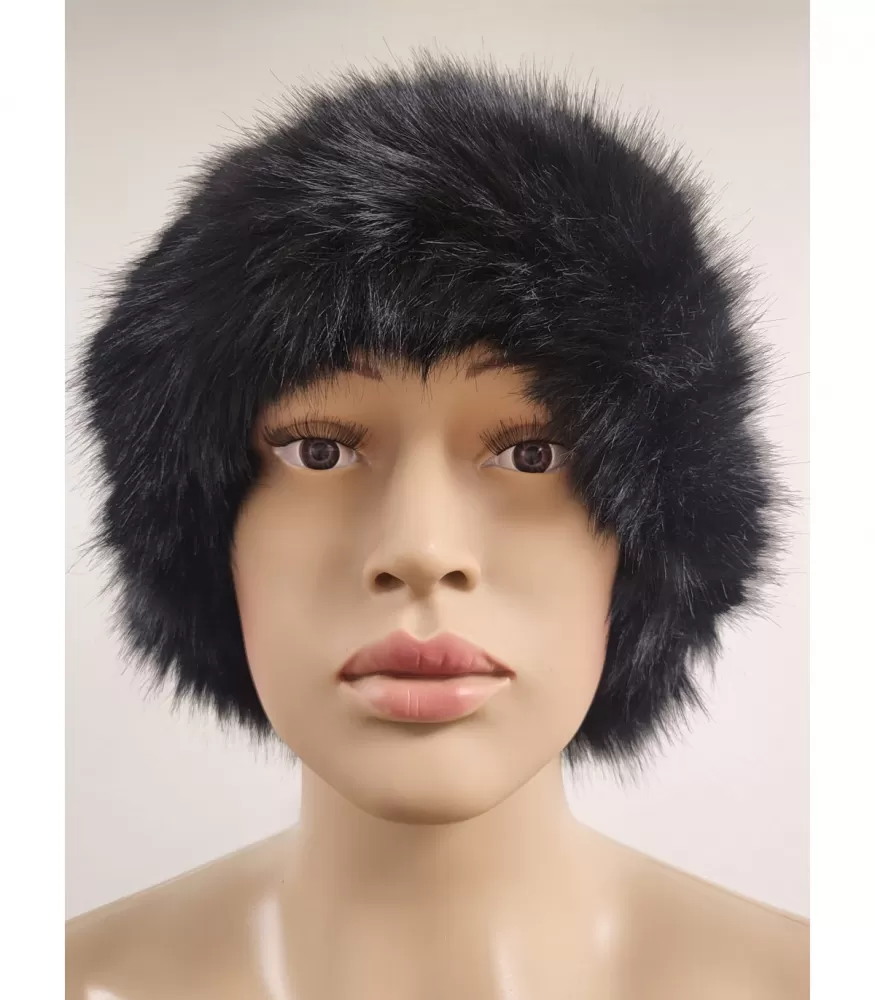 Lineta musta tekoturkishattu