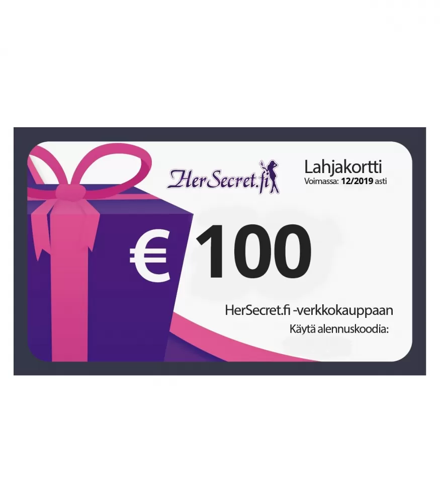 Presentkort 100 € (e-post)