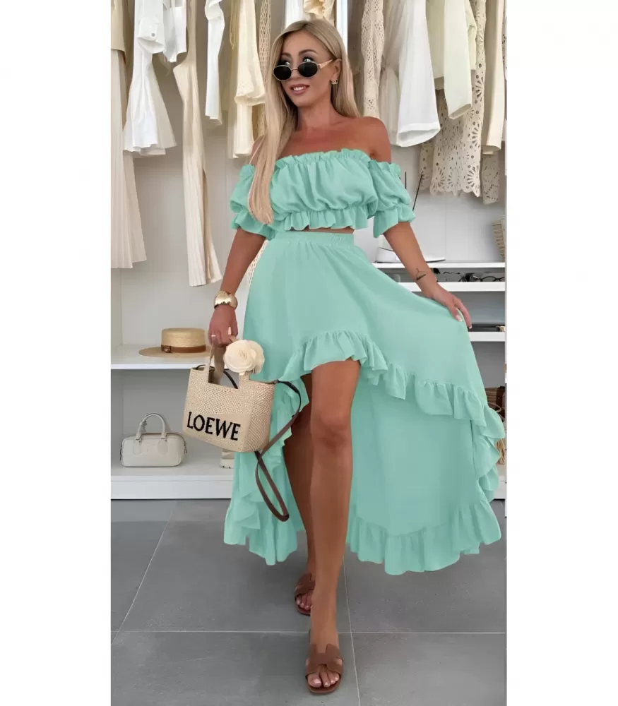 Rosy Days naisellinen minttu hamesetti