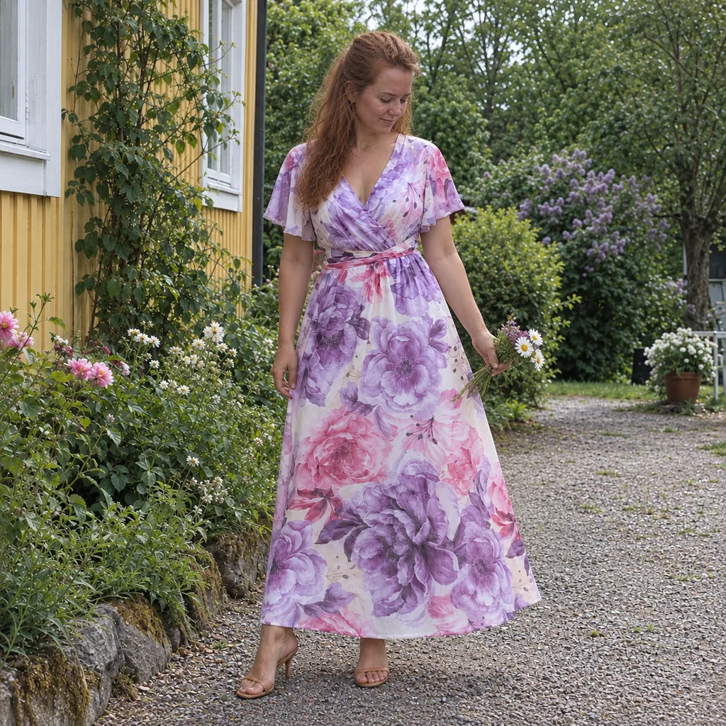 Klädsel - blomklänningar och blommönster